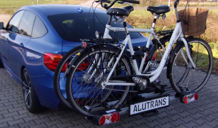 ALUTRANS Impuls Premium Sport faltbar f. AHK, Aktionspreis AHK Heckträger für E-Bike Elektrofahrrad